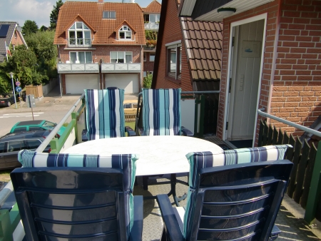 Eingangsbereich zur Ferienwohnung ber die Aussentreppe